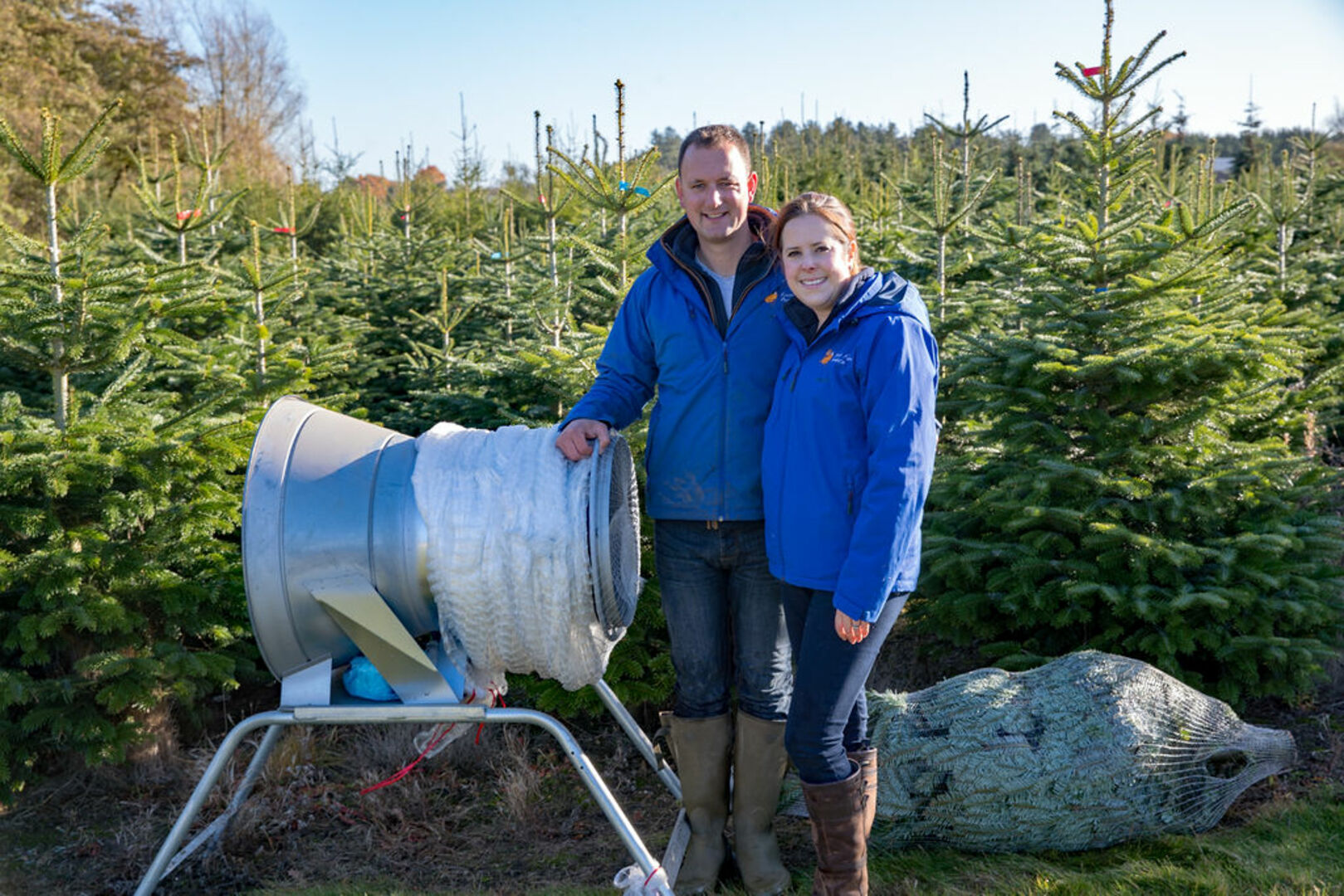 Guy & Emily at the Christmas Tree Farm